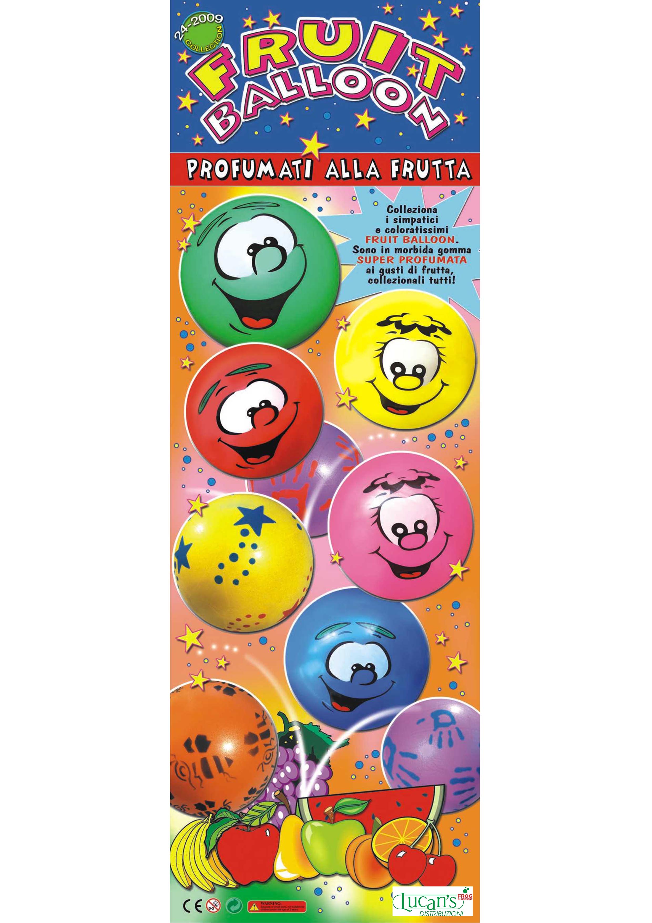100mm Fruit Balloon Palline sorpresa Lucan's