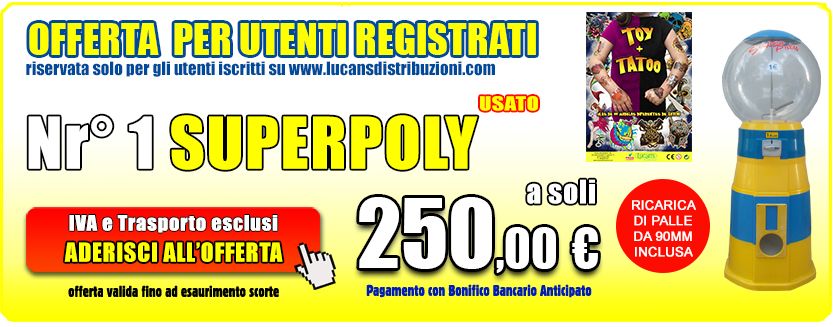 superpoly usato con ricarica toy+tattoo