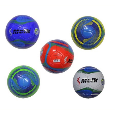 Pallone Da Calcio Taglia 5 In Pelle Morbida Con Pompa - Adulti, Superfici Miste