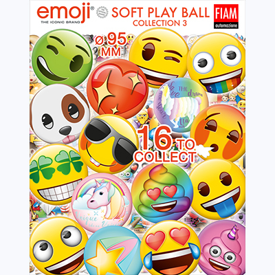100mm Emoji soft play ball 3