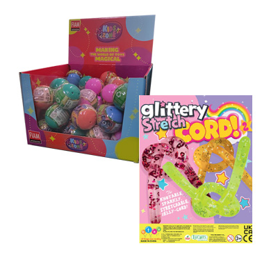 50mm Glittery stretch cord 50 pz