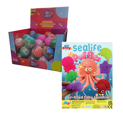 55mm Sealife puffle 50 pz