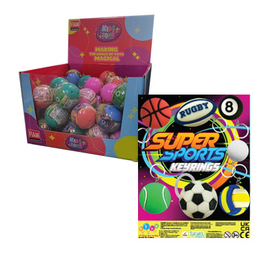 50mm Super sports keyrings 50 pz