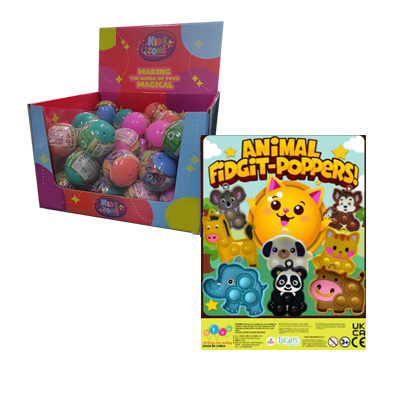 55mm Animal fidgit poppers 50 pz