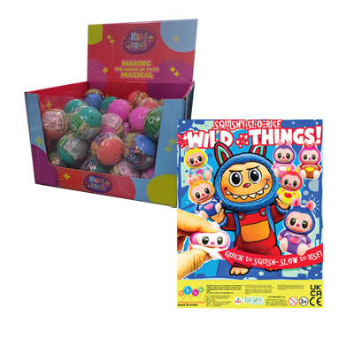 55mm Squishy 'n slow wild things 50 pz