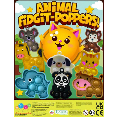 55mm Animal fidgit poppers