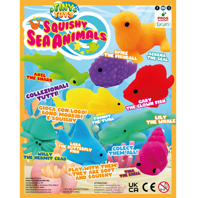 50mm Squishy sea animals