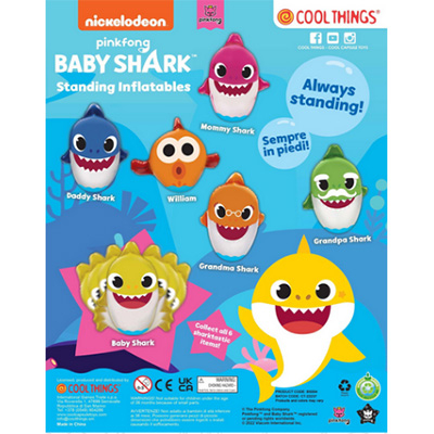 90mm Gonfiabili Baby Shark