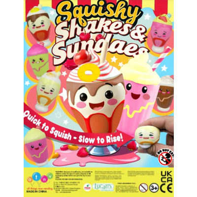 55mm Squishy shakes & sundaes 100 pz