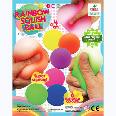 55mm Rainbow Squish ball 2