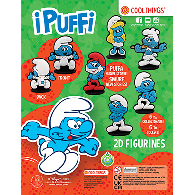 50mm I Puffi 2D figurines