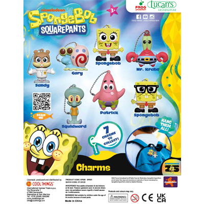 50mm Spongebob charms coin bank