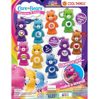 100mm Care Bears Squeeze and Tweet