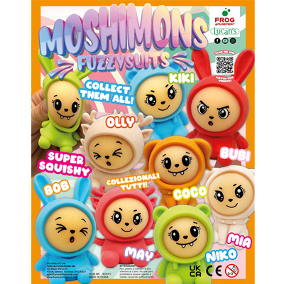 65mm Moshimons fuzzy suits