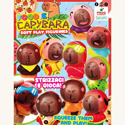 90mm Squish 'n slow foodie capybara