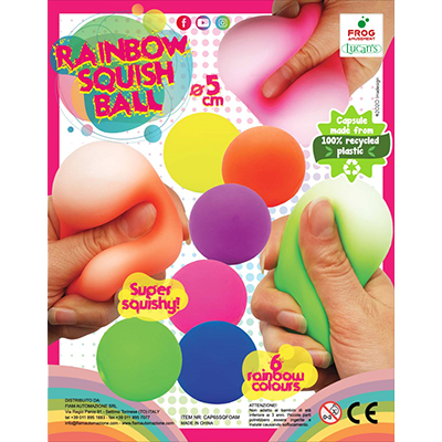 65mm Rainbow Squish Ball