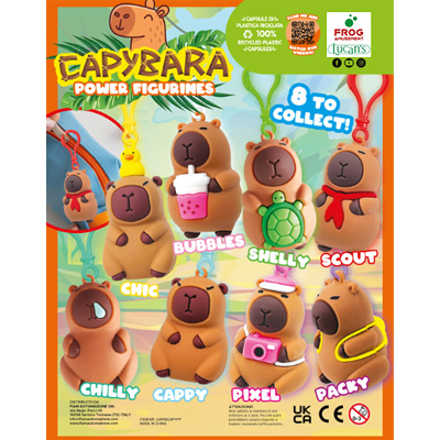65mm Capybara power figurines