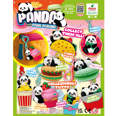 65mm Panda power figurines