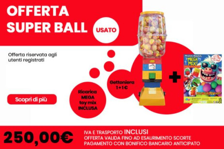 superball usato con ricarica mega mix