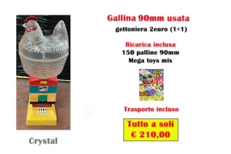 gallina usata con ricarica e trasporto