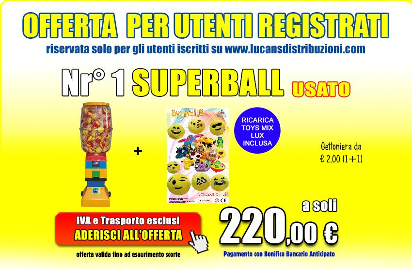 superball usato con ricarica toys mix lux (trasporto non incluso)