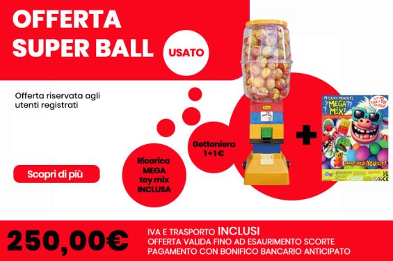 superball usato con ricarica mega mix